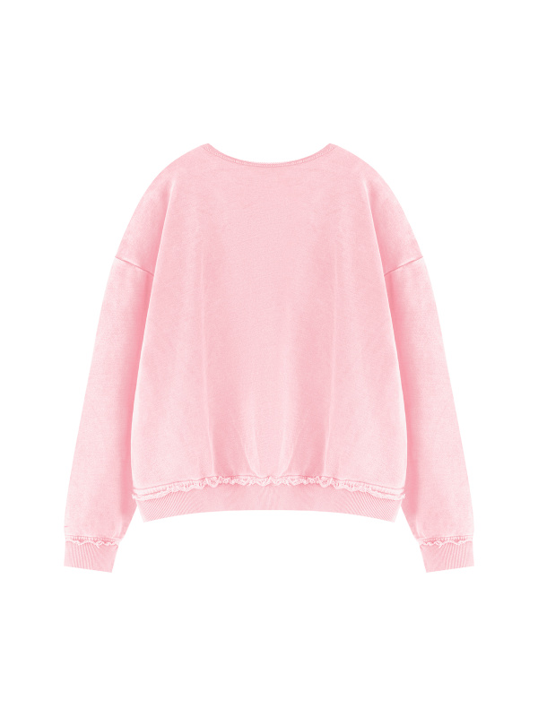 Unisex Raw Edge Crewneck Sweatshirt