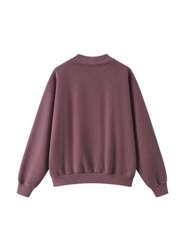 Unisex Vintage Wash Fleece Quarter Zip Sweatshirt