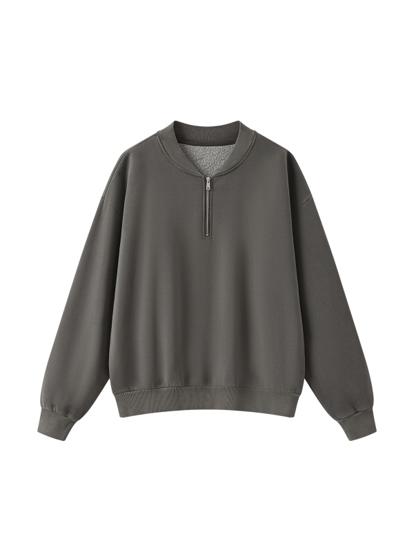 Unisex Vintage Wash Fleece Quarter Zip Sweatshirt
