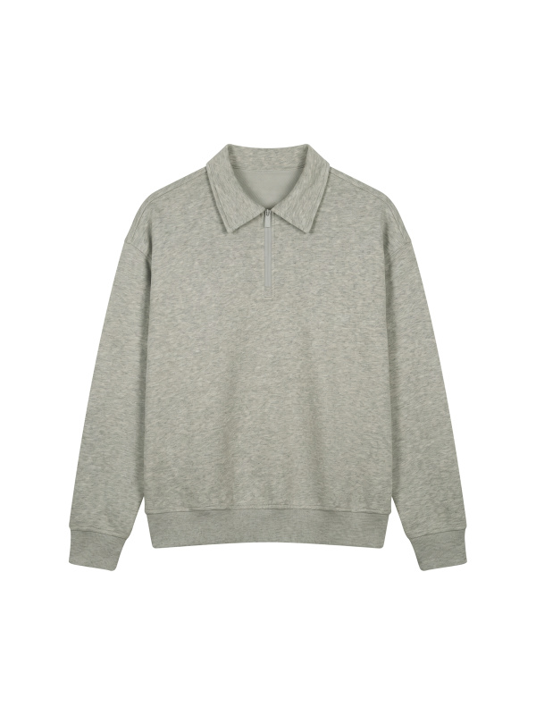 Unisex Boxy Quarter-Zip Sweatshirt