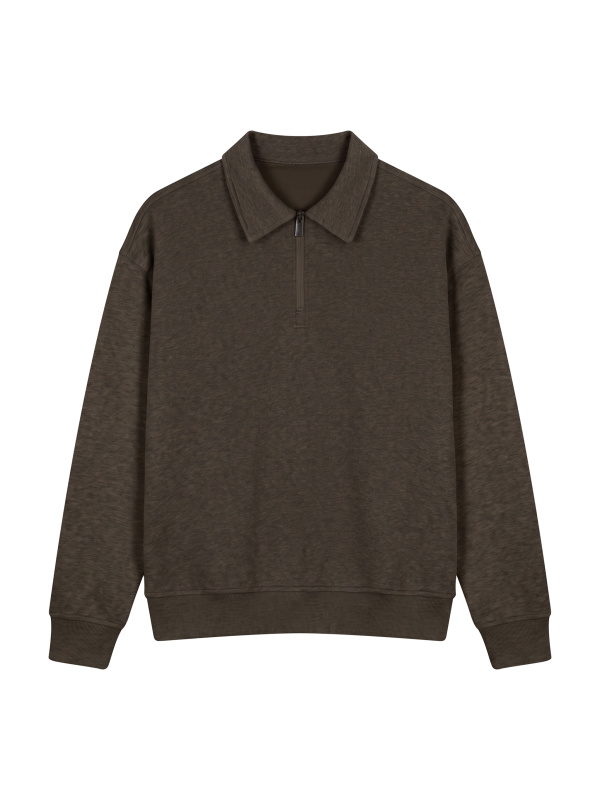 Unisex Boxy Quarter-Zip Sweatshirt