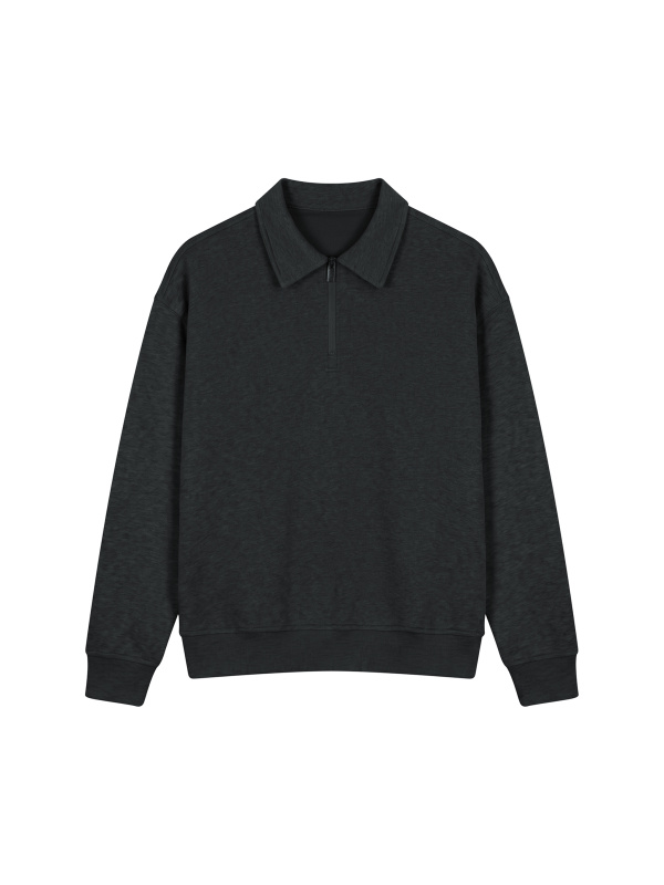 Unisex Boxy Quarter-Zip Sweatshirt
