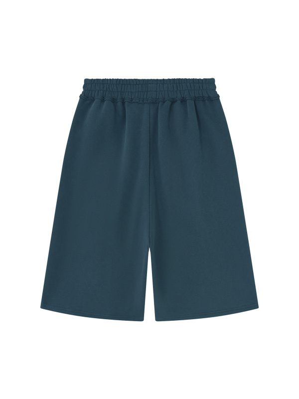 Unisex Raw Edge Fleece Shorts