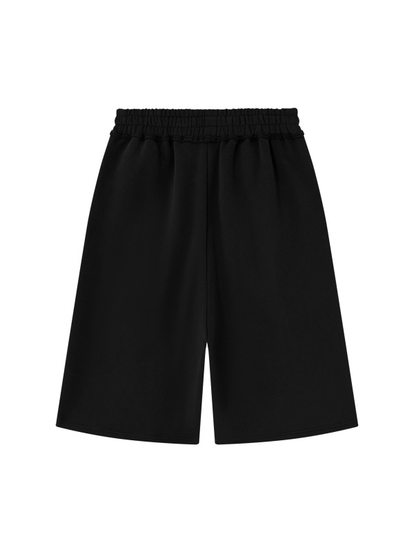 Unisex Raw Edge Fleece Shorts