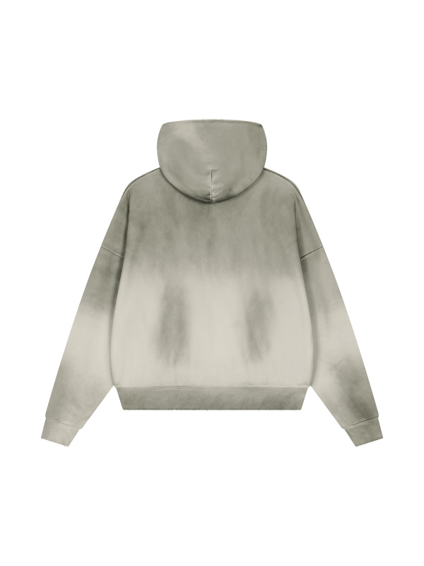 Unisex Sunfade Distressed Boxy Hoodie