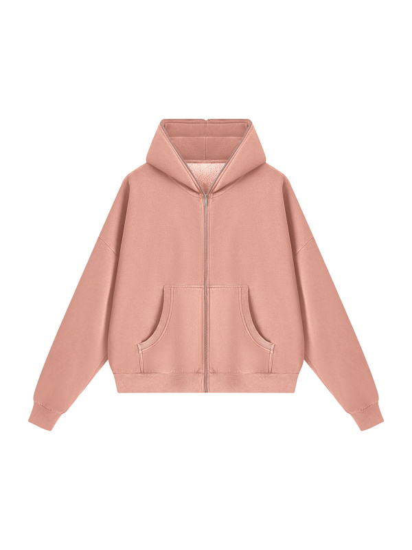 Unisex Vintage Wash Fleece Boxy Hoodie