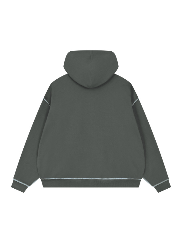 Unisex Boxy Heavyweight Topstitch Hoodie