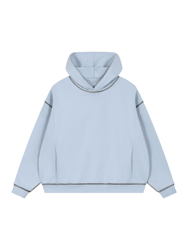 Unisex Boxy Heavyweight Topstitch Hoodie