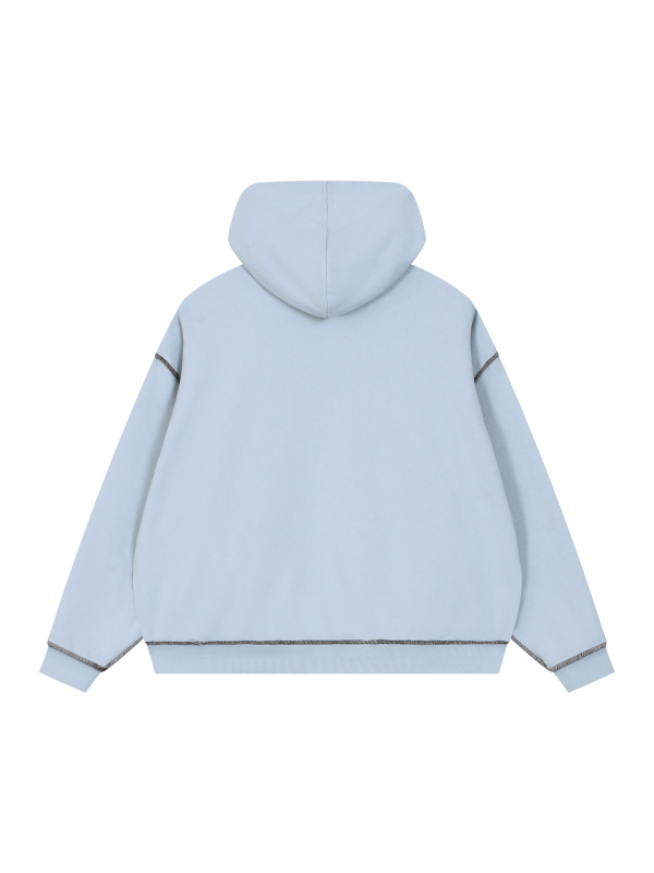Unisex Boxy Heavyweight Topstitch Hoodie