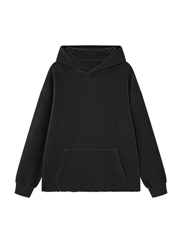 Unisex Vintage Wash Raw Edge Hoodie