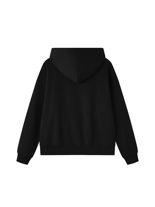 Unisex Oversized Chunky-Zip Boxy Hoodie