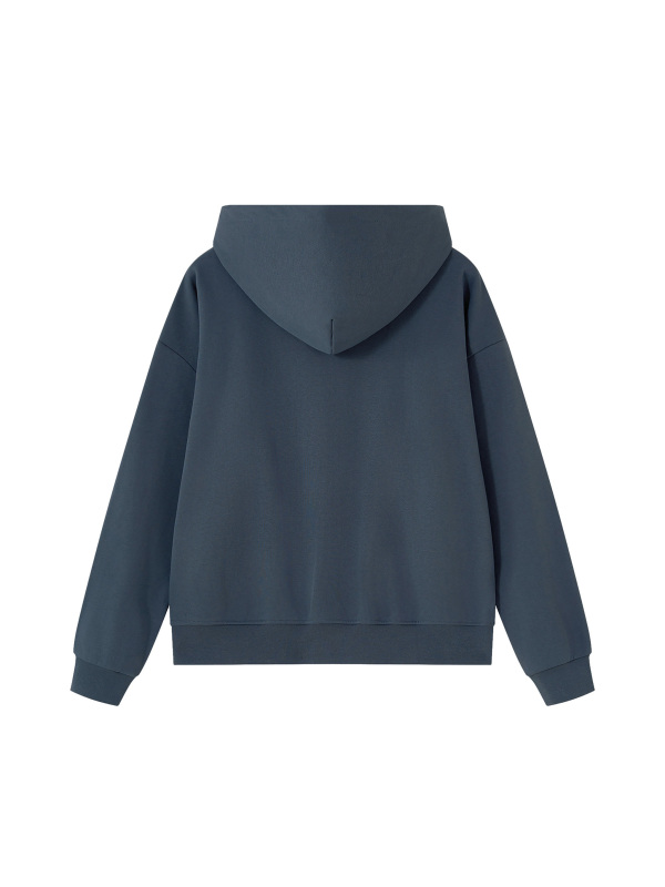 Unisex Oversized Chunky-Zip Boxy Hoodie
