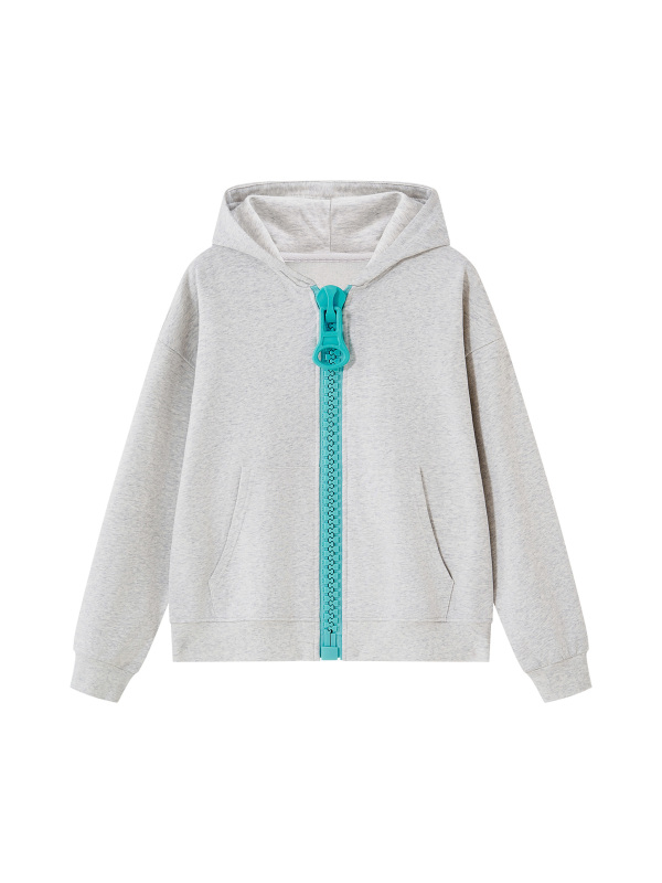 Unisex Oversized Chunky-Zip Boxy Hoodie