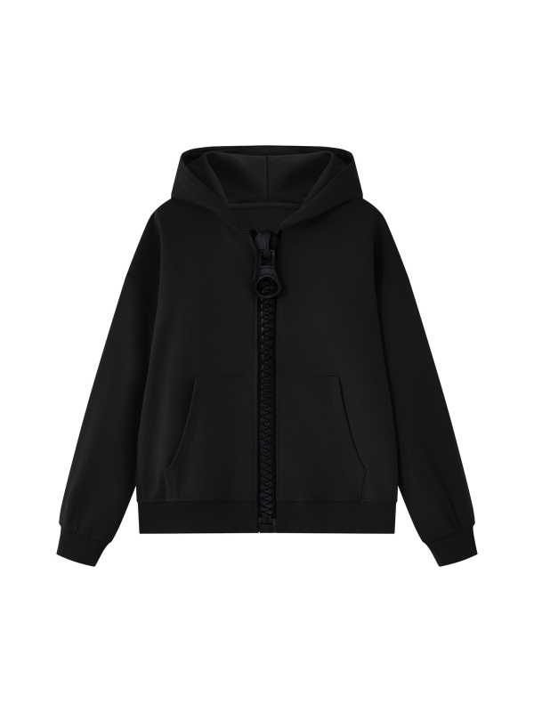 Unisex Oversized Chunky-Zip Boxy Hoodie