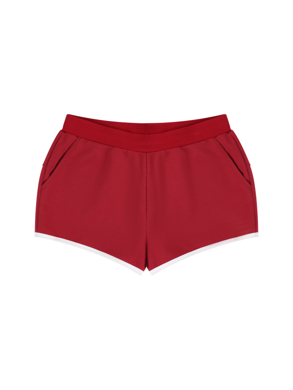 Women's Retro Contrast Binding Shorts