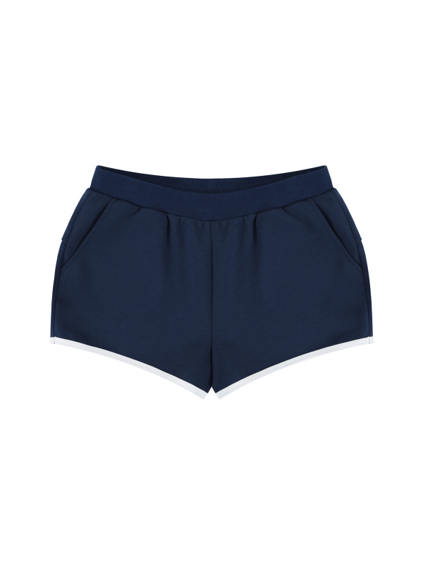 Women's Retro Contrast Binding Shorts