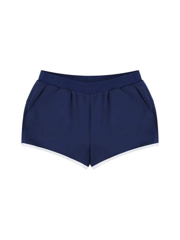 Women's Retro Contrast Binding Shorts