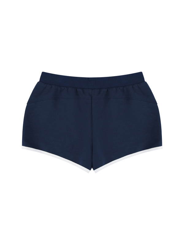 Women's Retro Contrast Binding Shorts
