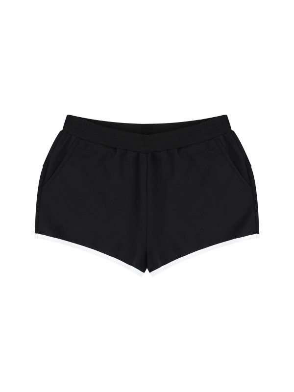 Women's Retro Contrast Binding Shorts