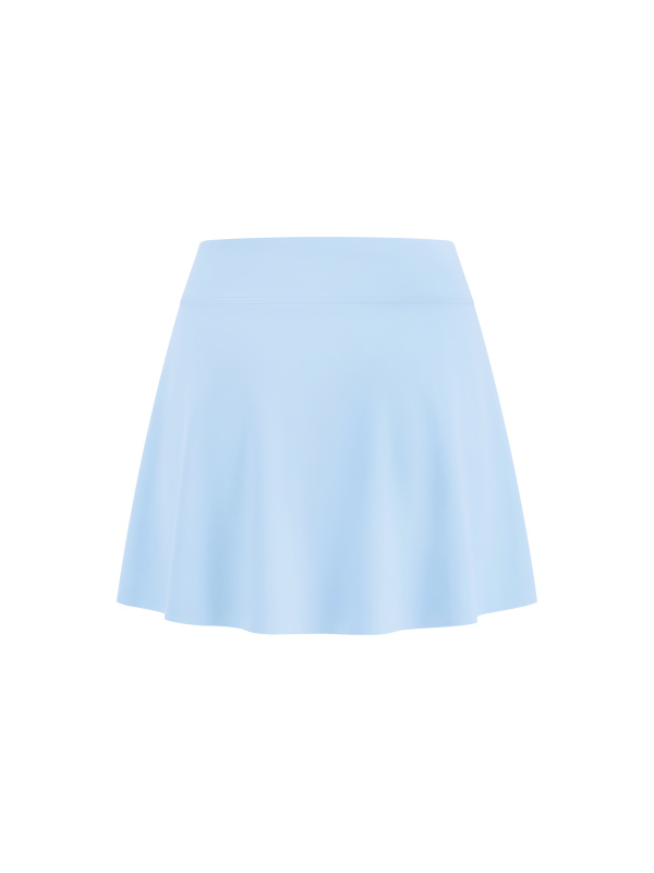 Women's A-Line Contrast Panel Slit Skirt
