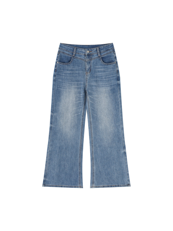 Women’s Vintage Wash Wide Leg Jeans