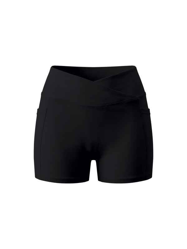 Women’s High Rise Pocket Yoga Shorts 