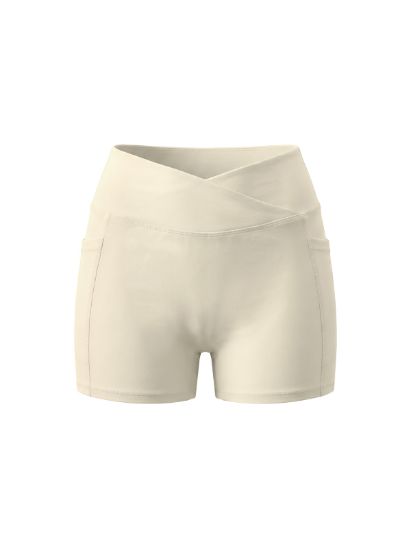 Women’s High Rise Pocket Yoga Shorts 
