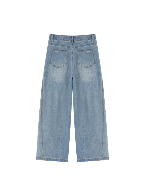 Women’s Vintage Wash High Rise Wide Leg Jeans