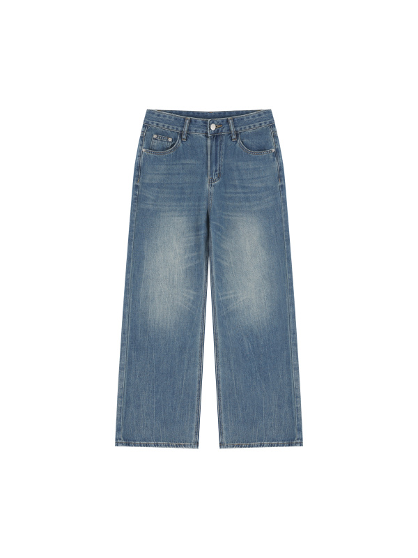 Women’s Vintage Wash Wide Leg Jeans