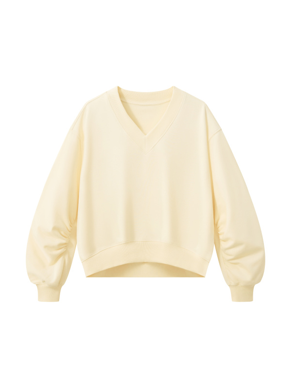Women’s Crop V-Neck Sweatshirt