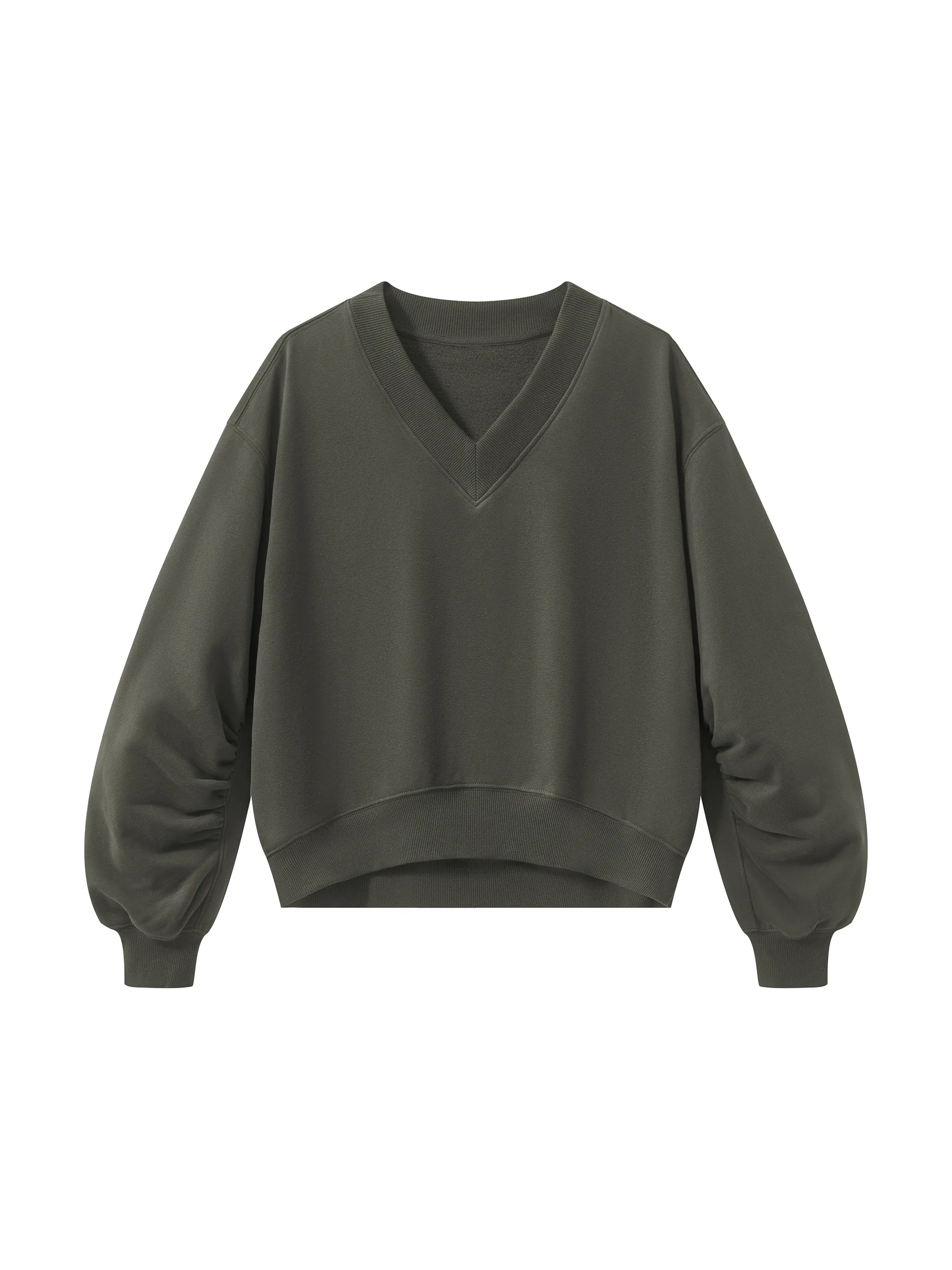 Women’s Crop V-Neck Sweatshirt