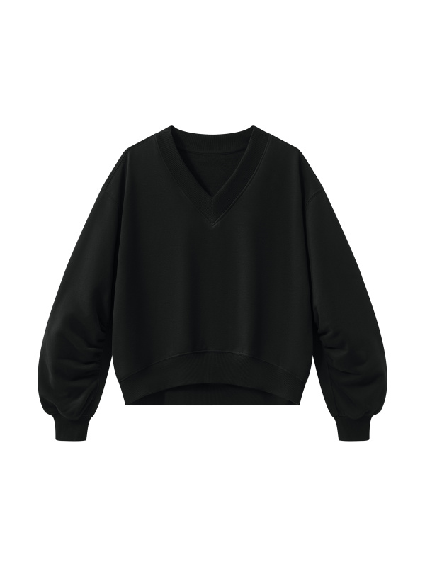Women’s Crop V-Neck Sweatshirt