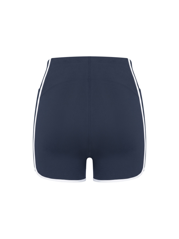 Women's High Rise Color Block Yoga Shorts
