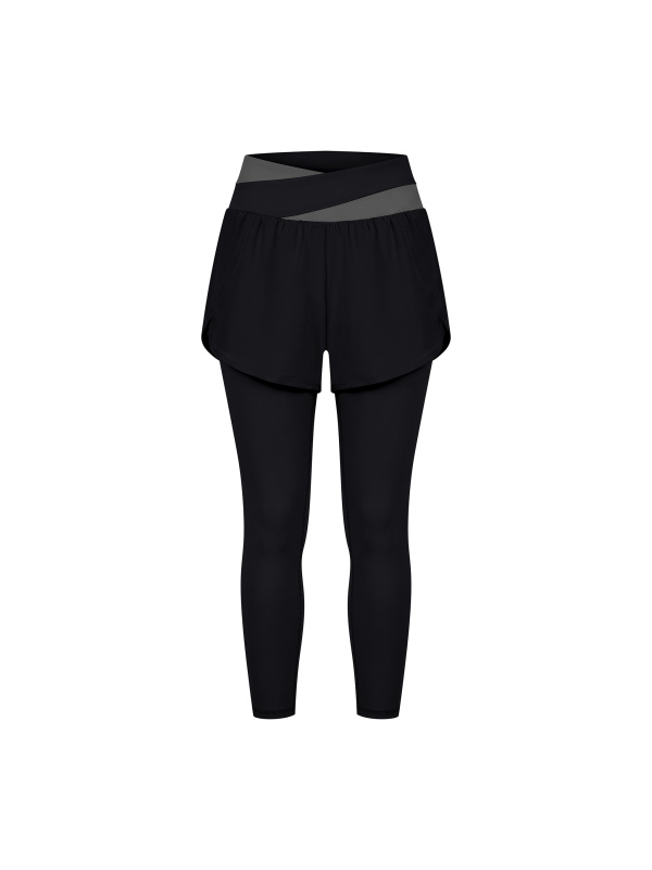 Women's Paneled High Waisted Yoga Leggings