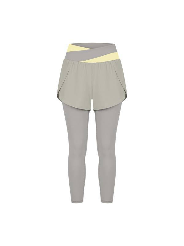 Women's Paneled High Waisted Yoga Leggings