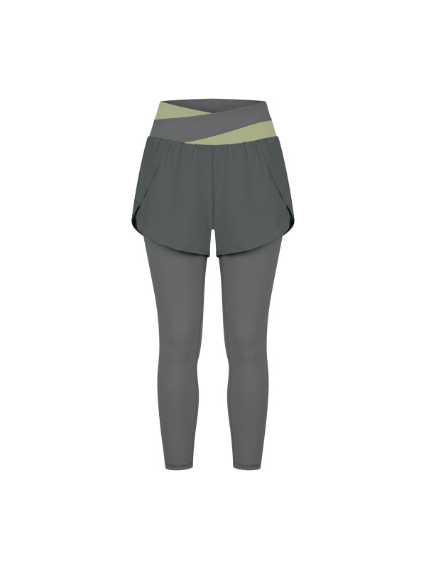 Women's Paneled High Waisted Yoga Leggings