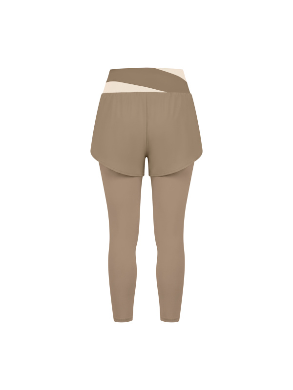 Women's Paneled High Waisted Yoga Leggings