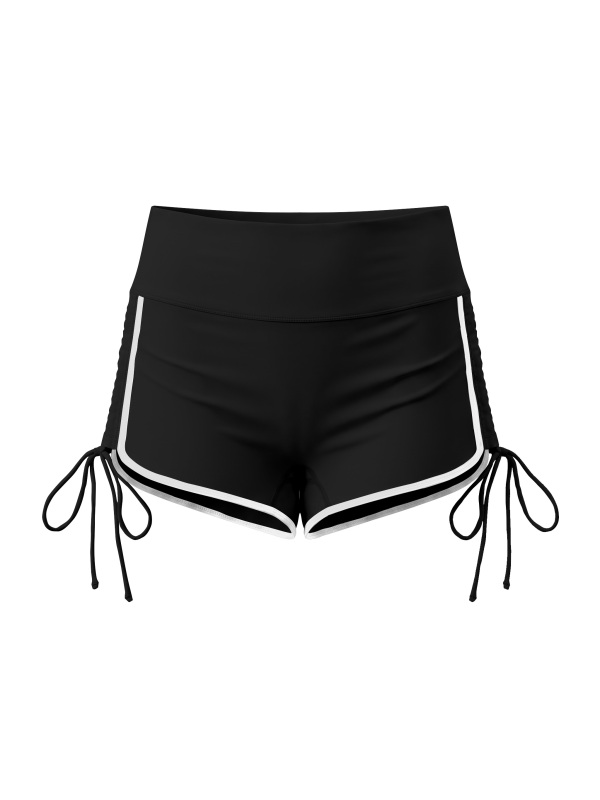 Women’s Color Block High Waisted Yoga Shorts