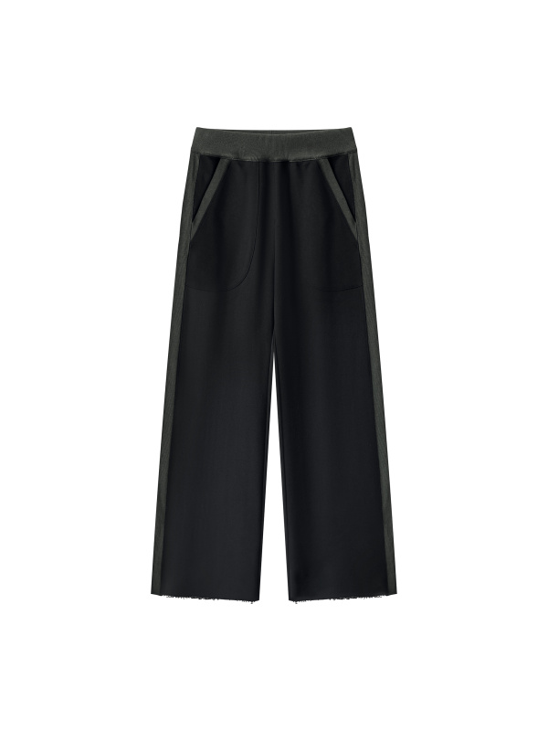 Women's Color Block Raw Hem Sweatpants