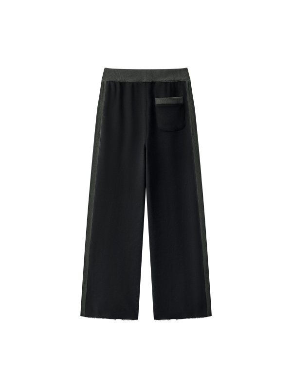 Women's Color Block Raw Hem Sweatpants