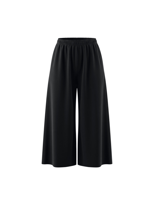 Women's Raw Edge Wide Leg Sweatpants