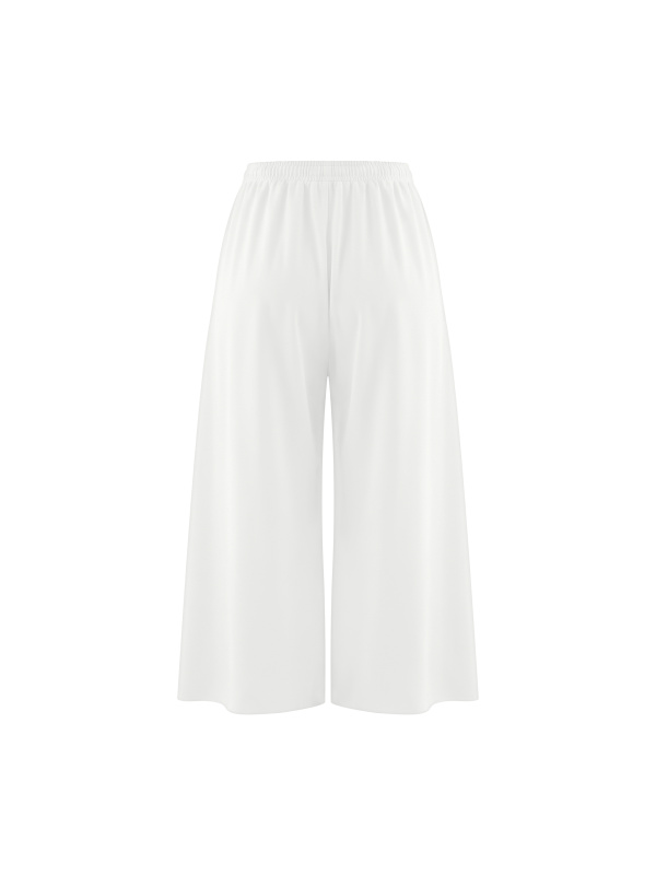 Women's Raw Edge Wide Leg Sweatpants