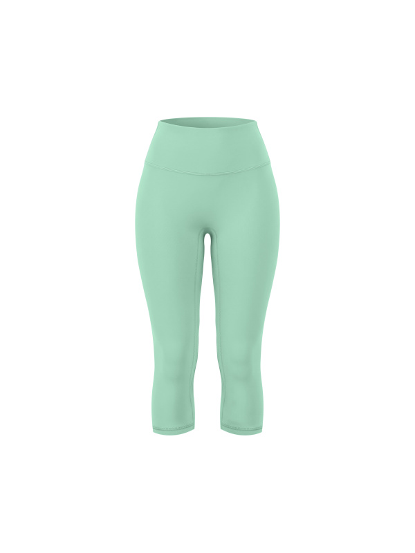 Women's High Waisted Yoga Capri Leggings
