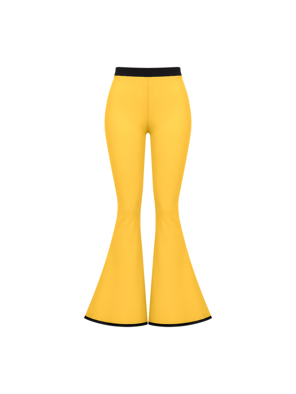 Women's Color Block Flared Yoga Leggings
