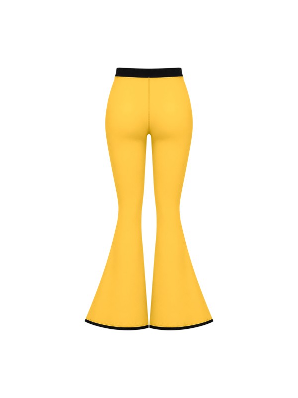 Women's Color Block Flared Yoga Leggings