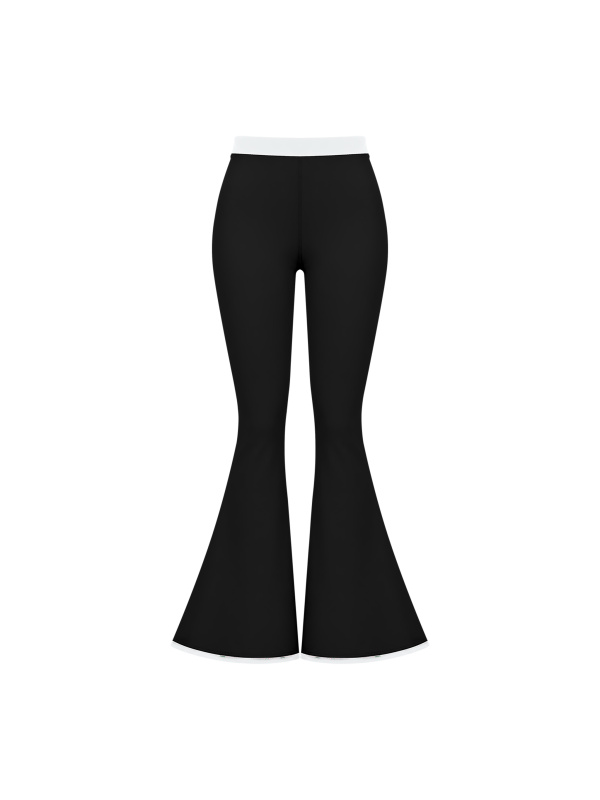Women's Color Block Flared Yoga Leggings