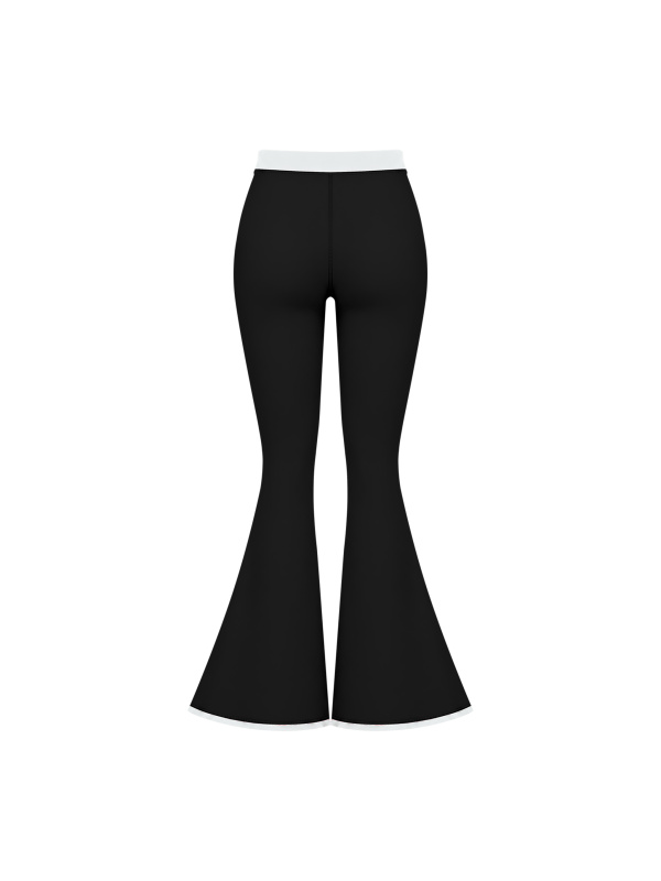 Women's Color Block Flared Yoga Leggings