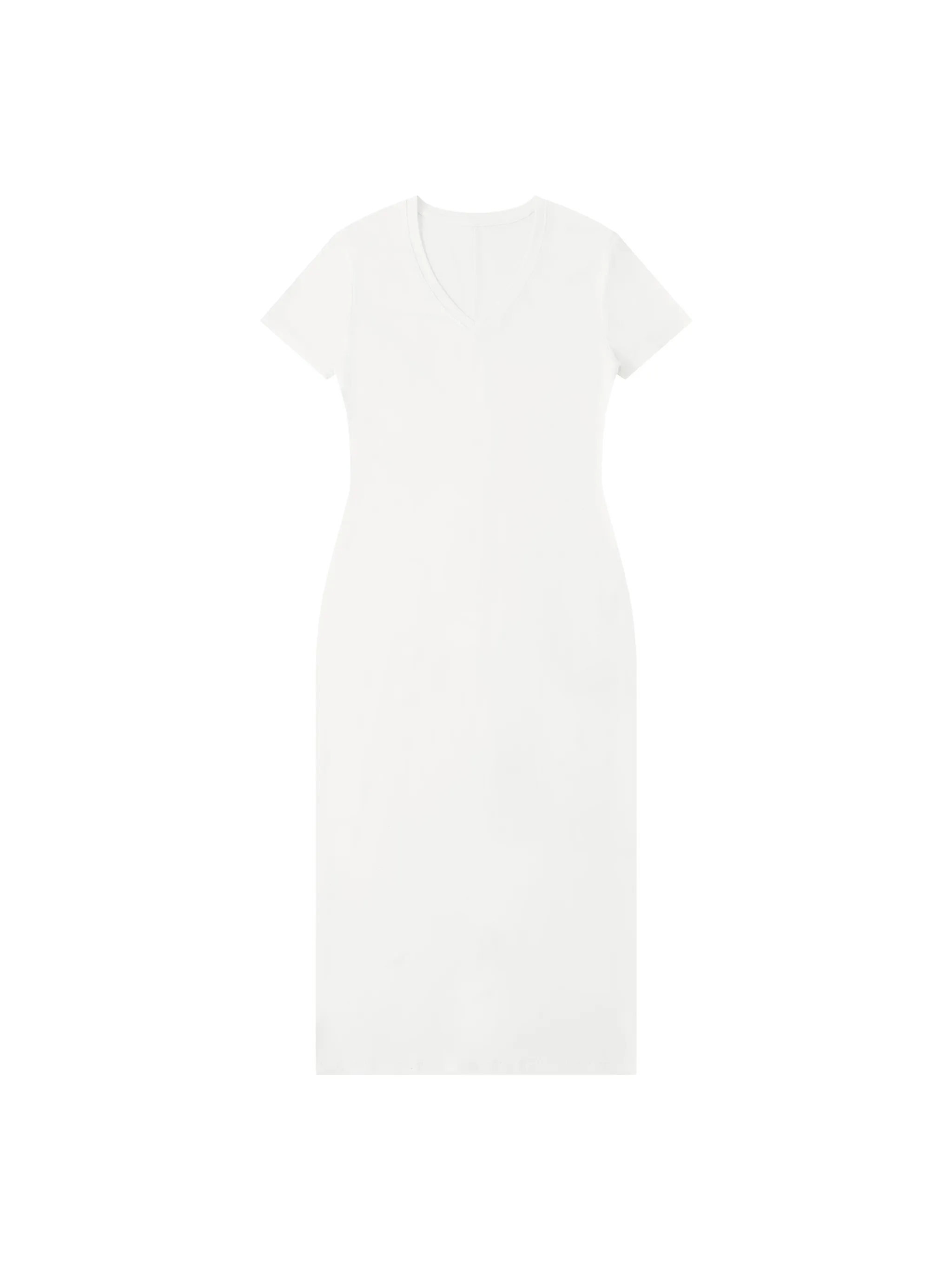 Women's V-Neck Short Sleeve Maxi Dress