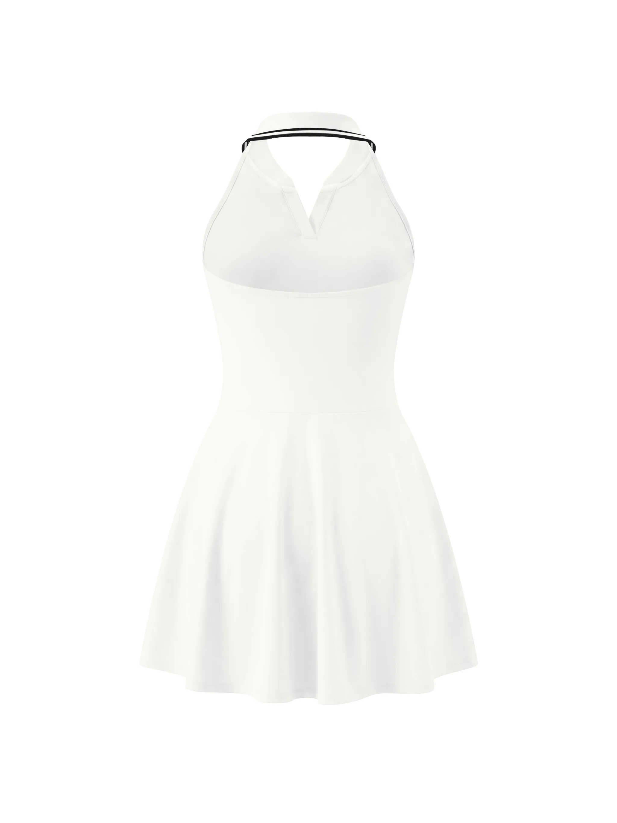 Women's Collared Halter A-Line Tennis Dress