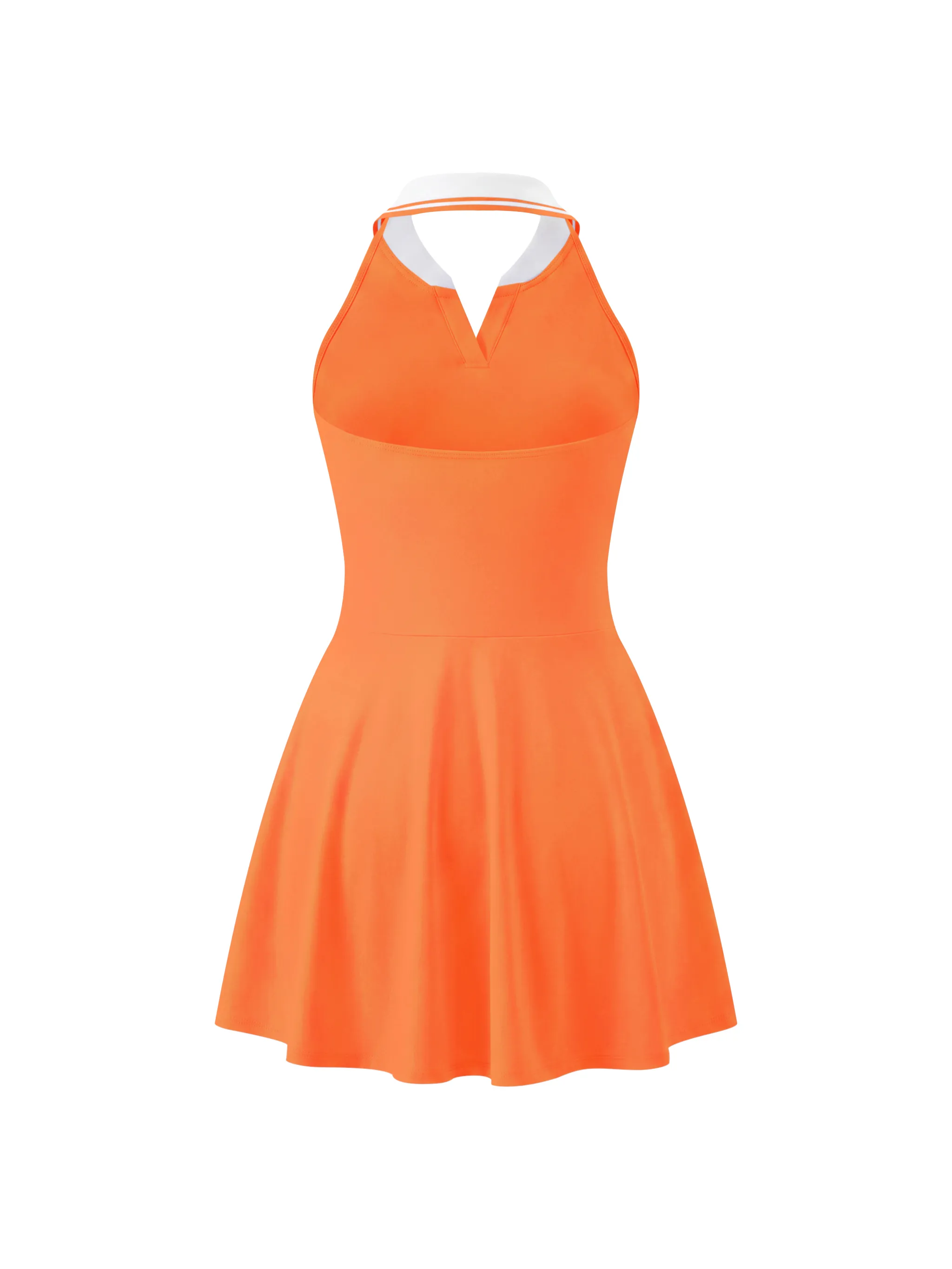 Women's Collared Halter A-Line Tennis Dress